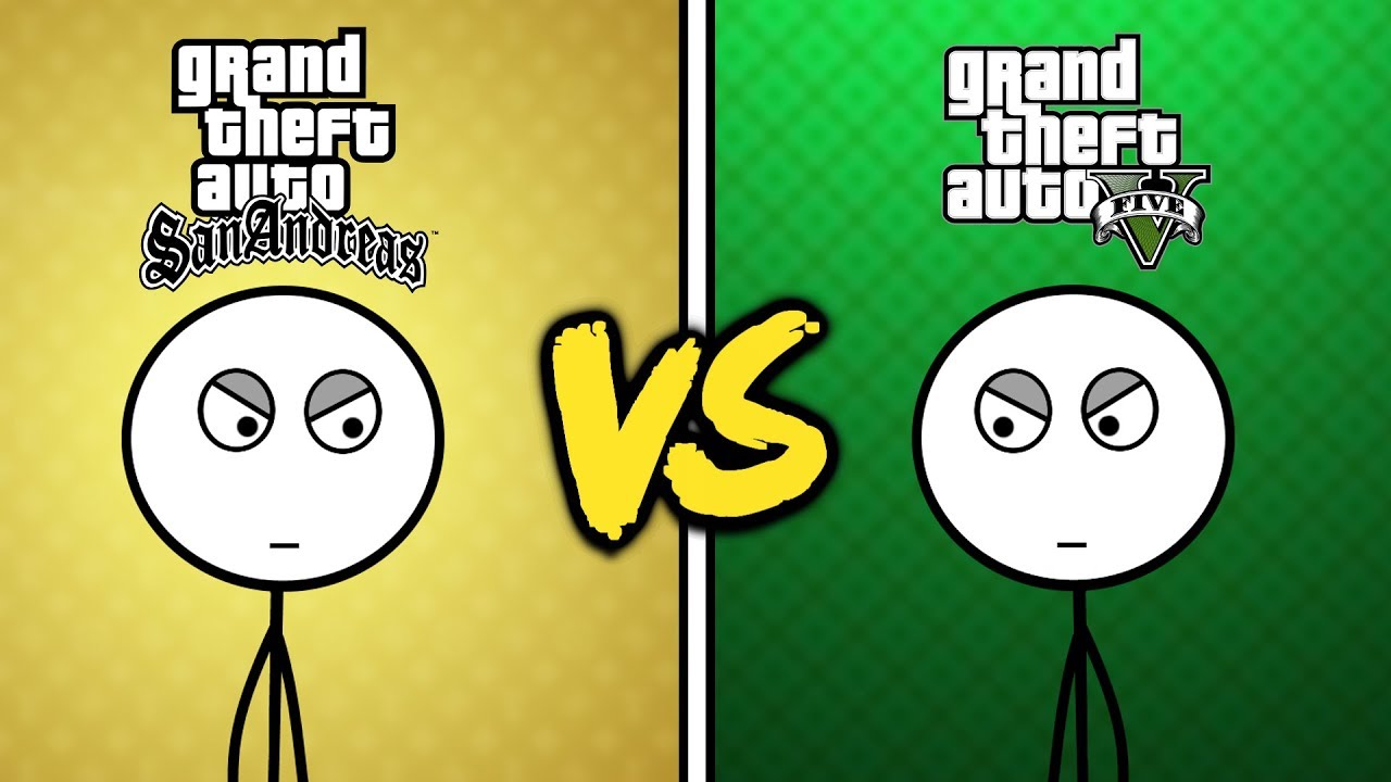 GTA San Andreas Gamers VS GTA V Gamers