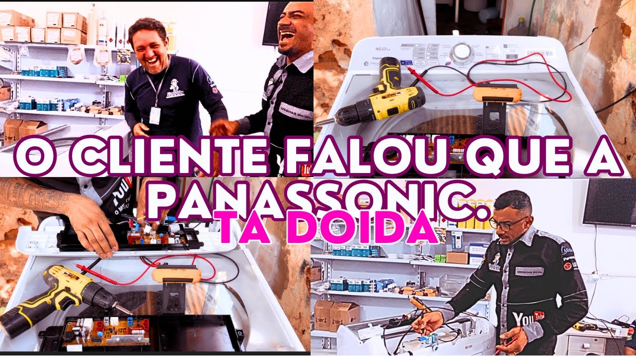 Máquina de lavar Panasonic não centrífuga, simples.