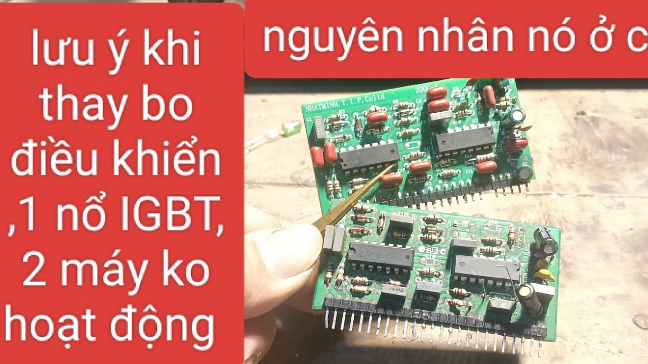 Thay bo điều khiển song máy ko hoạt động đây là nguyên nhân