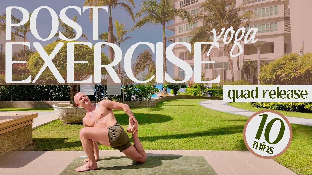 Post Exercise YOGA: Quad Release | 10 Minutes | All Levels | Healthy Hips & Knees #quadrelease #hips