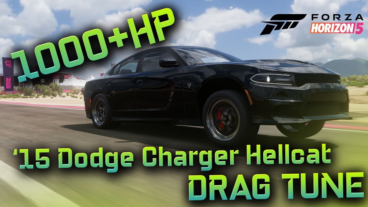 FORZA HORIZON 5 - тюнинг Dodge Charger Hellcat Drag Tune 2015 года мощностью 1000+ л.с.