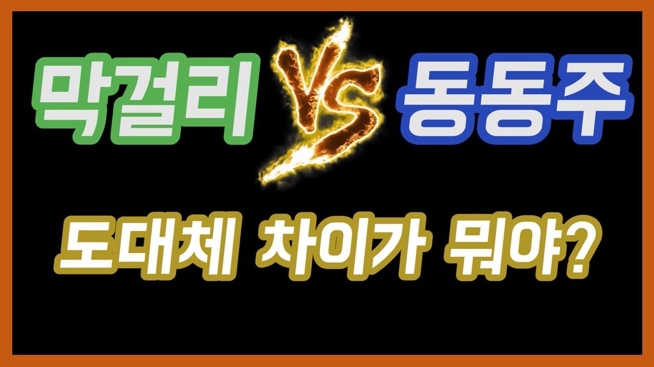 동동주 막걸리 차이점 대체 뭐야! (막걸리 동동주 차이점/막걸리 역사/전통주/Differences between Korean Makgeolli and Dongdongju)