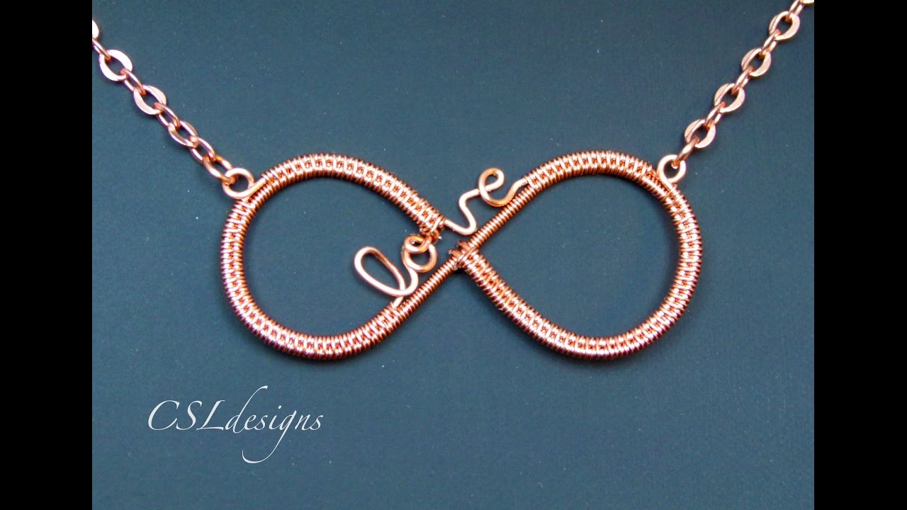 Infinity love wirework pendant ⎮ Valentine's Day