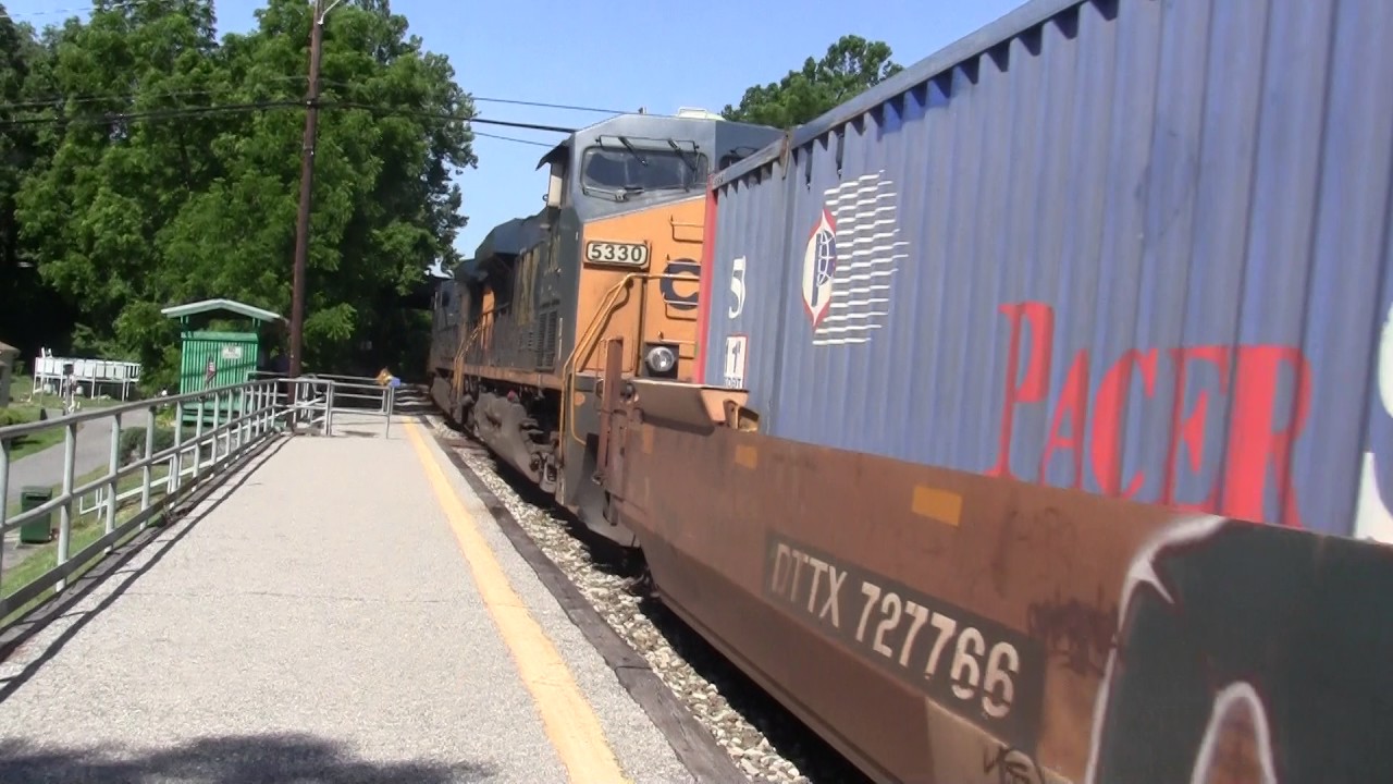 A CW44AC leading Q141 and a horn salute