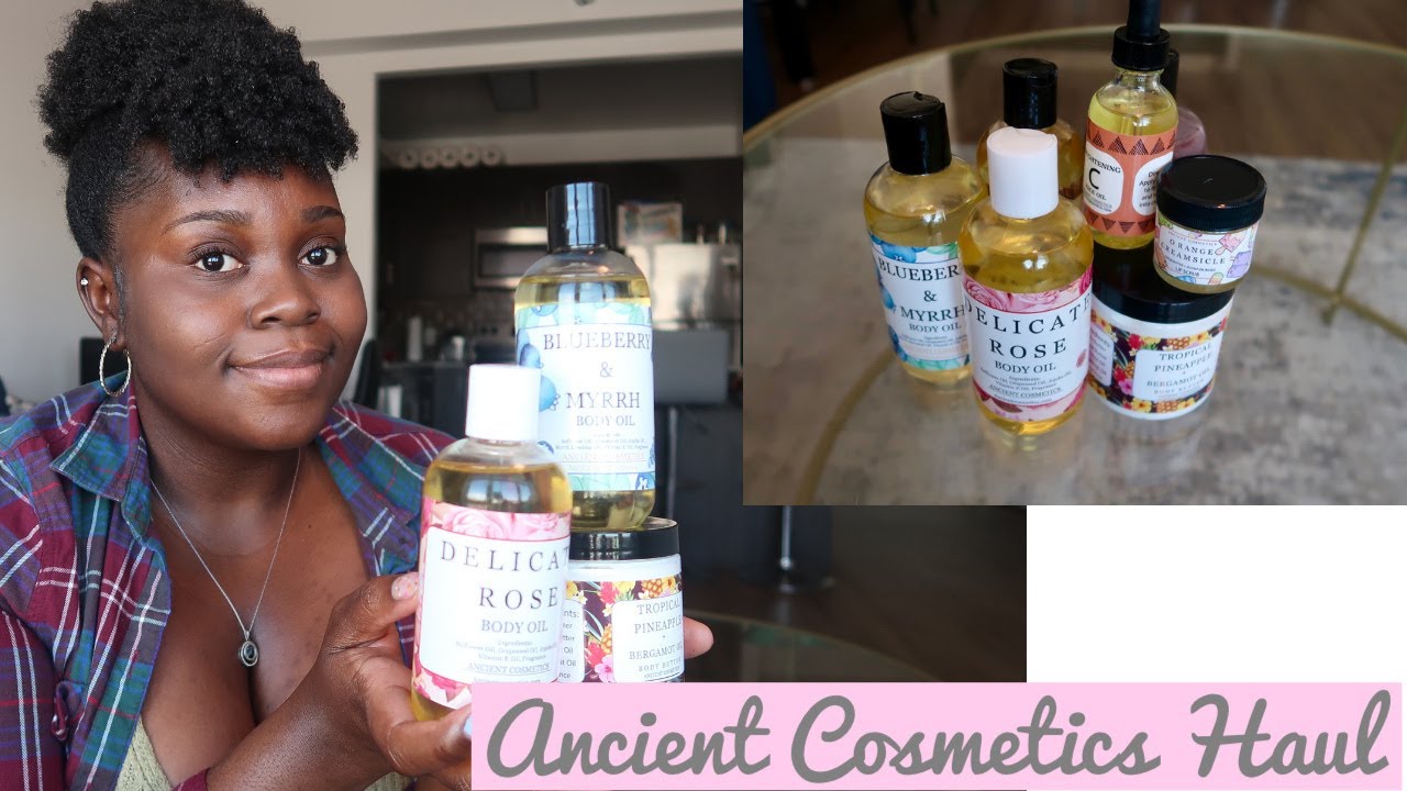 ANCIENT COSMETICS HAUL | BLACK OWNED