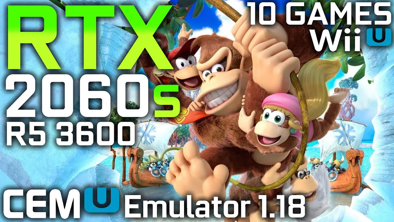 CEMU Emulator 1.18.0 - RTX 2060 Super + Ryzen 5 3600 | Test in 10 Wii U Games in 2020