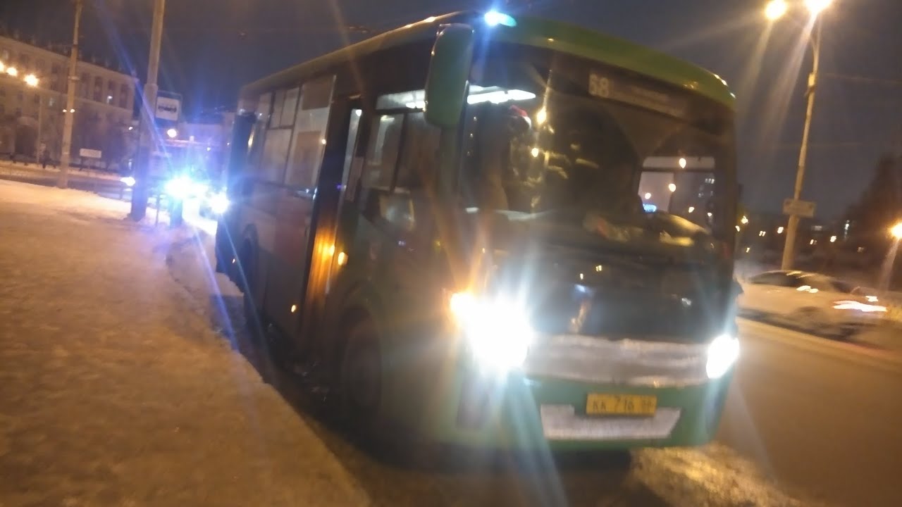 Поездка в маршрутке ПАЗ-320405-04 