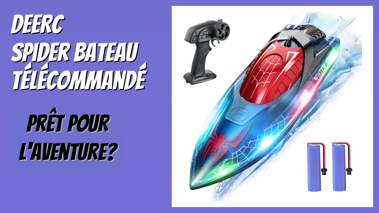 AVIS (2026) : DEERC Spider Bateau Télécommandé. DÉTAILS