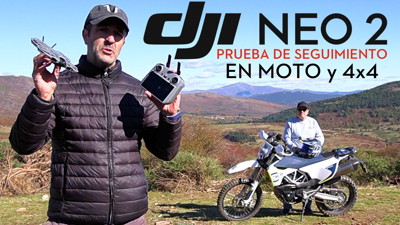 DJI NEO 2 - SEGUIMIENTO ACTIVE TRACK Prueba Completa | MOTO y COCHE 4x4