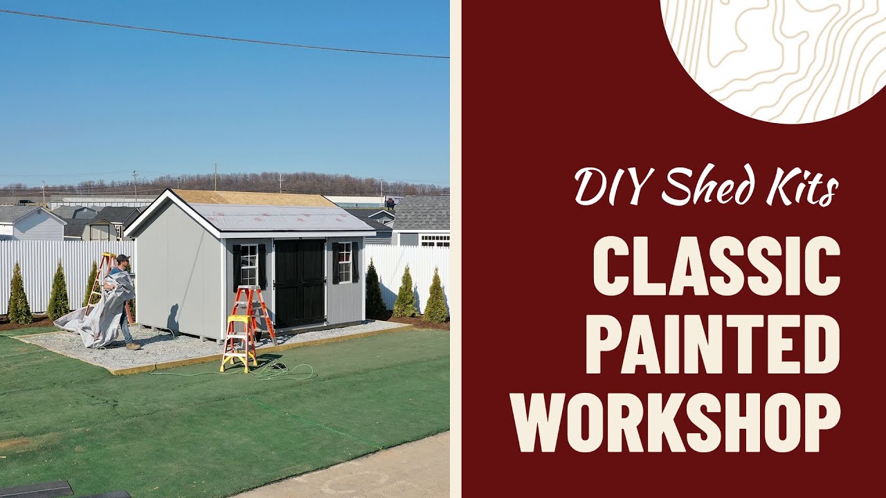 How to Build a Classic Painted Workshop Shed Kit | DIY Shed Kits