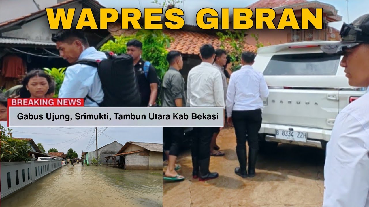 Komplit❗️Wapres Gibran, KDM dan Plt Bupati Bekasi Sidak Banjir Kali Gabus Srimukti Tambun Utara