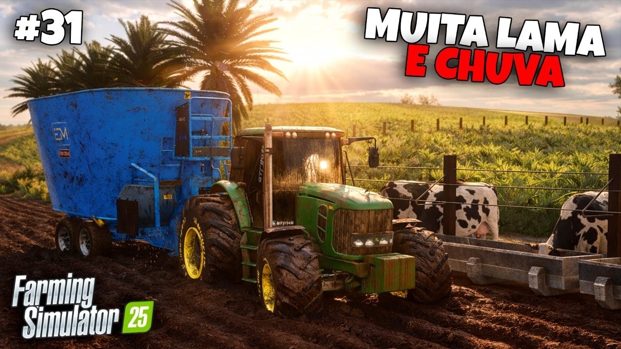 ARRUMANDO AS ESTRADAS DA FAZENDA PITANGUEIRA COM A LAMINA - FARMING SIMULATOR 25 - EP 31