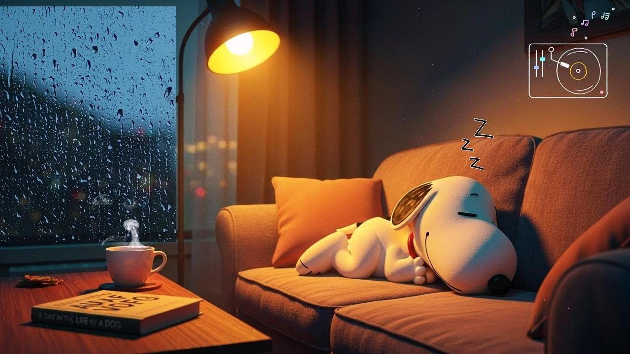 🌙☕ LOFI FOR SLEEP & RELAX | Rainy Night, Cozy Coffee & Calm Beats
