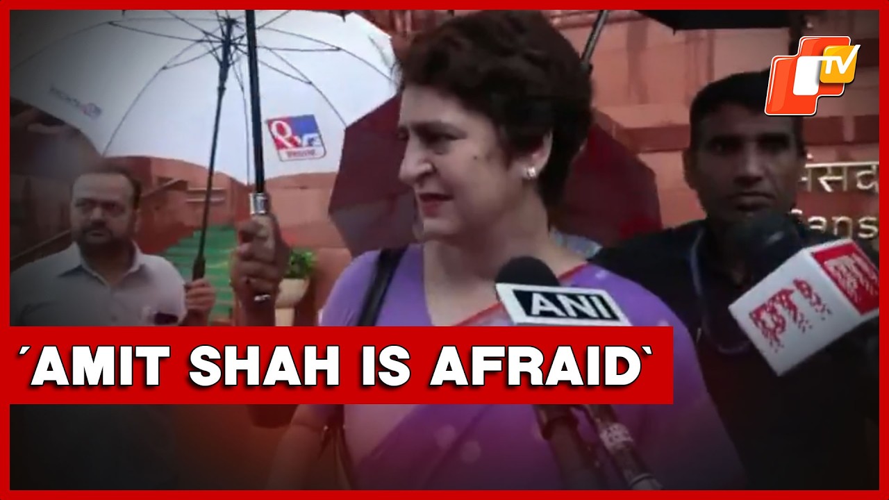 Union Home Minister Amit Shah Is Afraid: Priyanka Gandhi