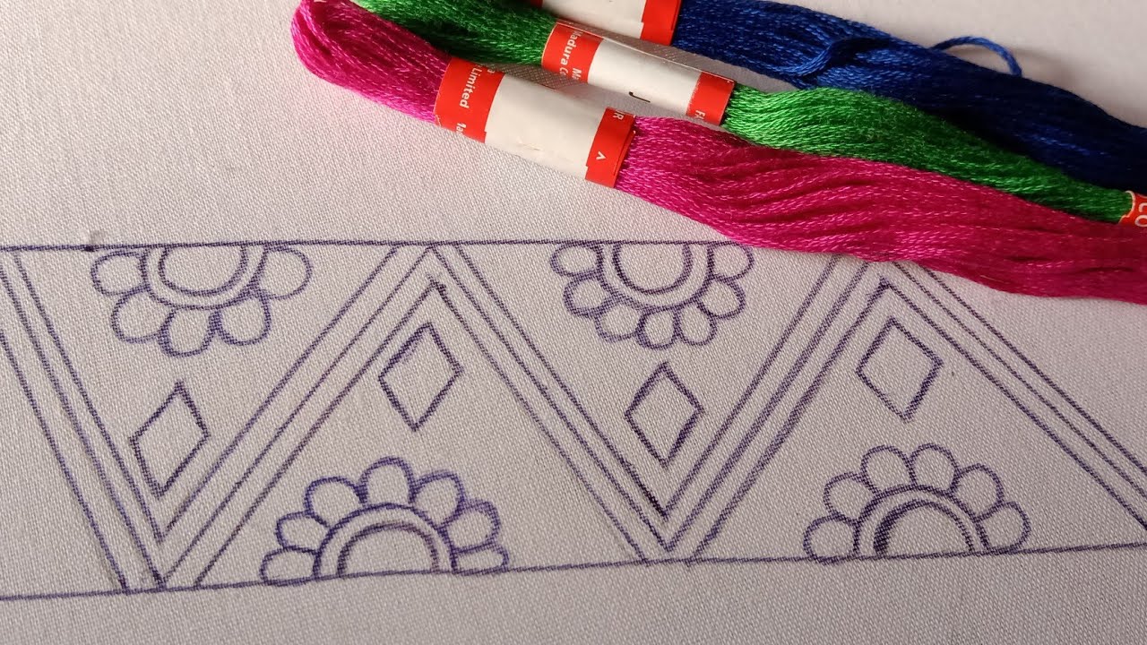 Traditional Nakshi Kantha Stitch by Hand Embroidery, embroidery border design, नक्षी कंध सिलाई