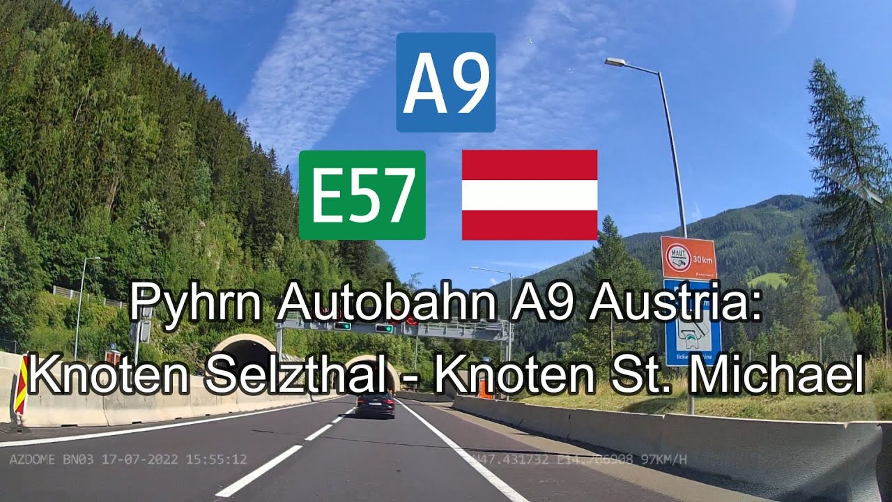 Austria Pyhrn Autobahn A9: Knoten Selzthal - Knoten St. Michael