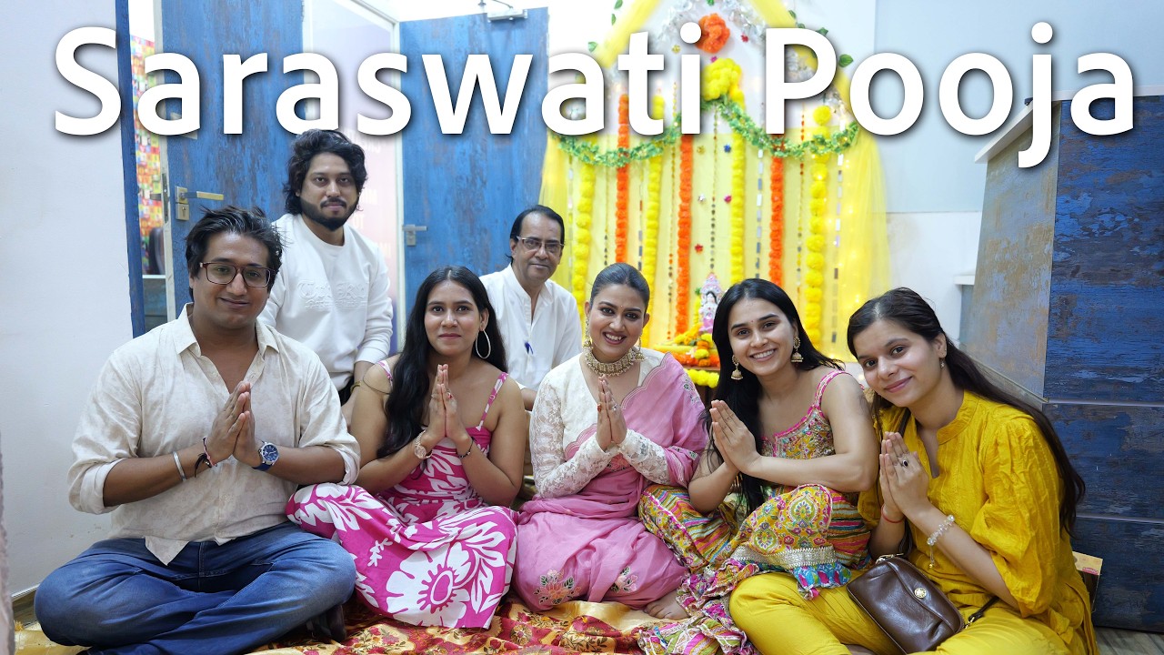 Starting My YouTube Journey on Saraswati Puja | First Vlog | Raagini Studios