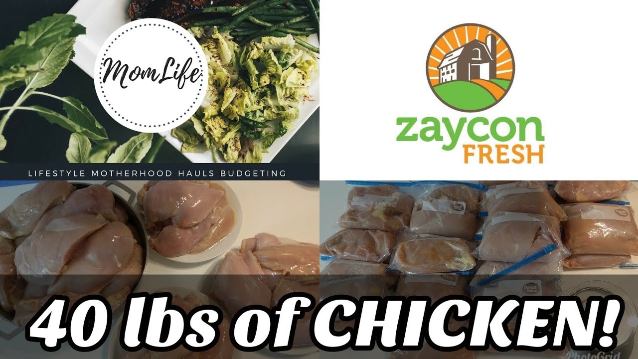40 LBS of Zaycon Fresh CHICKEN!  Picking up my first order #MomLife