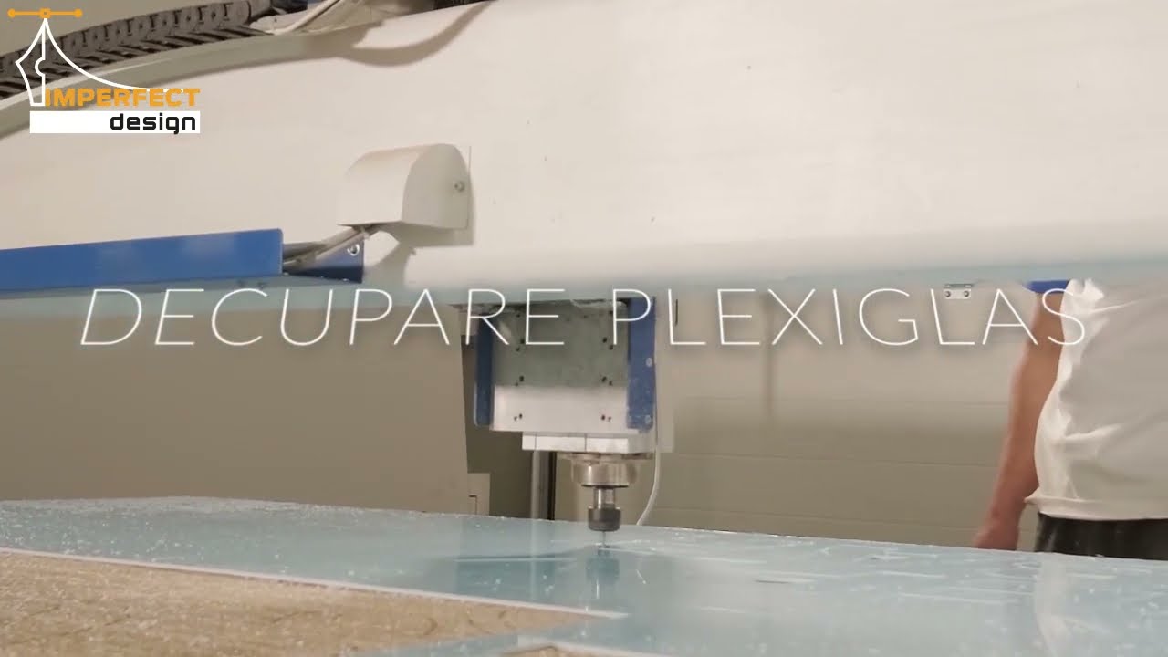 Taiere litere volumetrice plexiglas cu ruter CNC - Imperfect Design