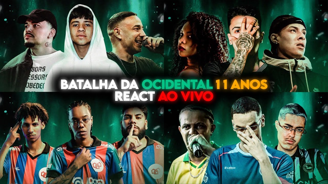 BATALHA DA OCIDENTAL 11 ANOS - TRIOS - REACT AO VIVO!!