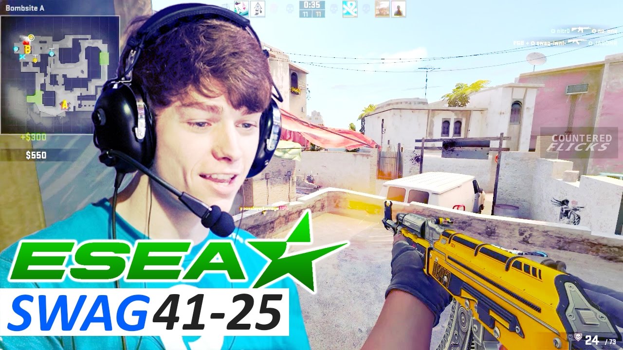 CSGO swag POV 41-25 ESEA RANK S