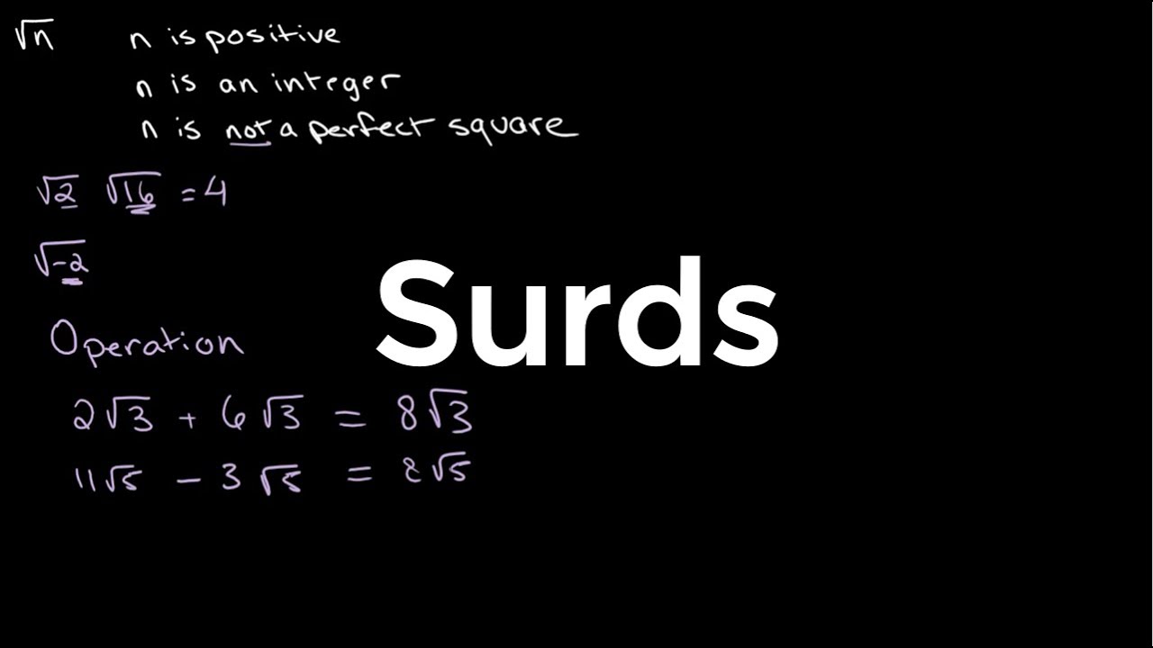 Surds | O Level Additional Mathematics