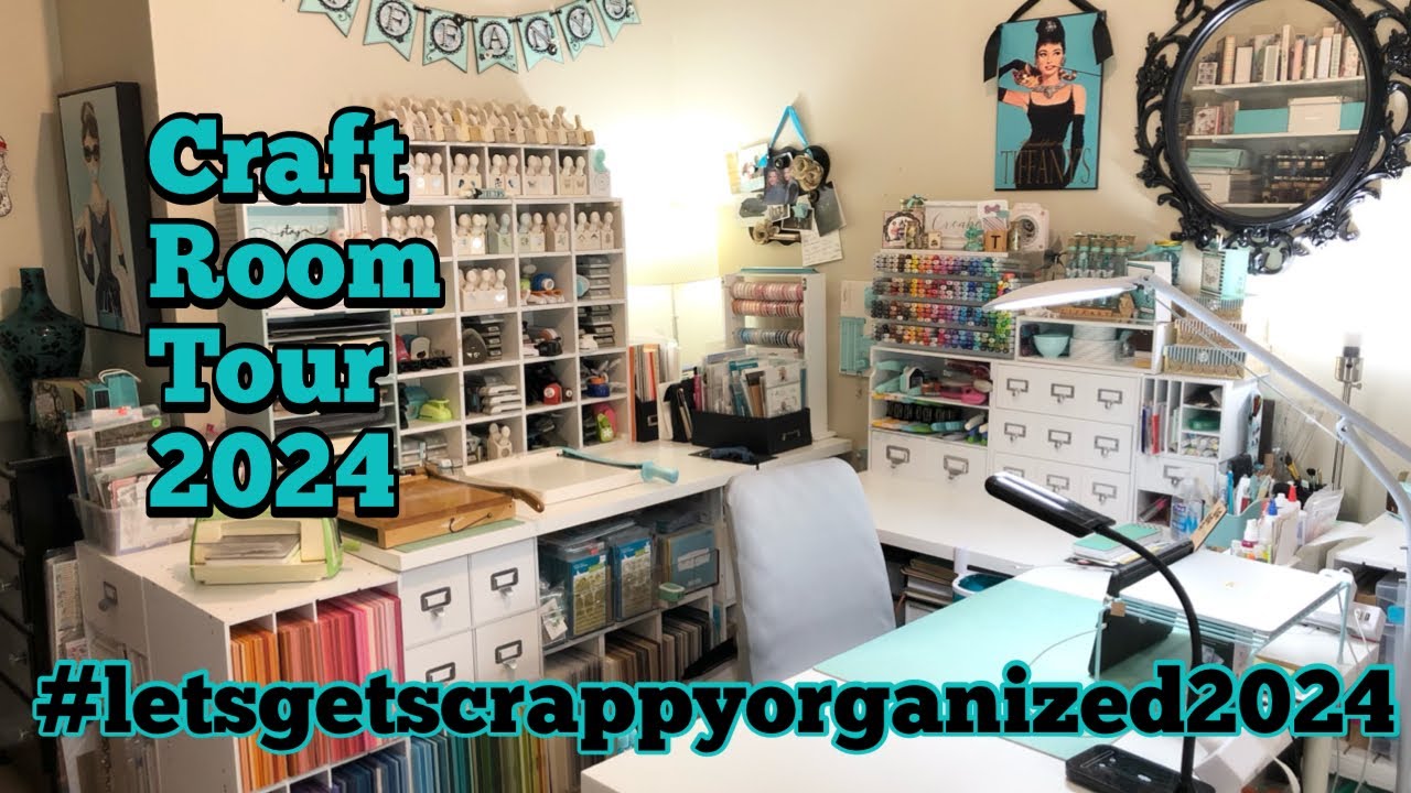 Part 1- Small Craft Room Tour 2024 Series- Overview #letsgetscrappyorganized2024