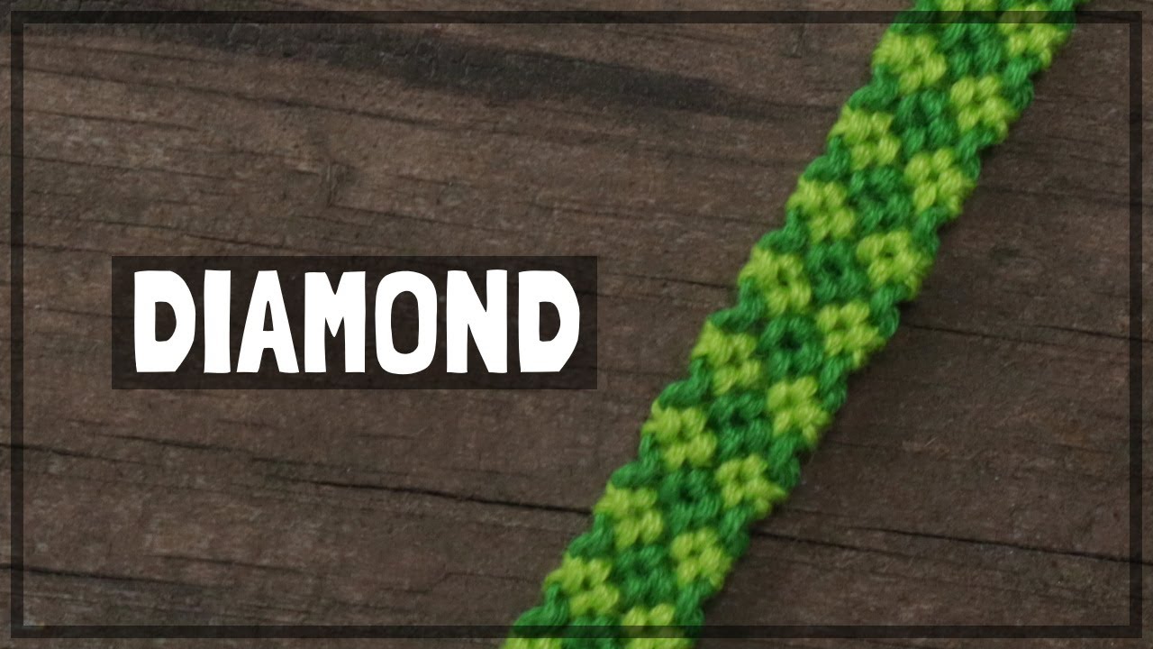 An ACTUAL Simple Diamond Friendship Bracelet Tutorial [CC]