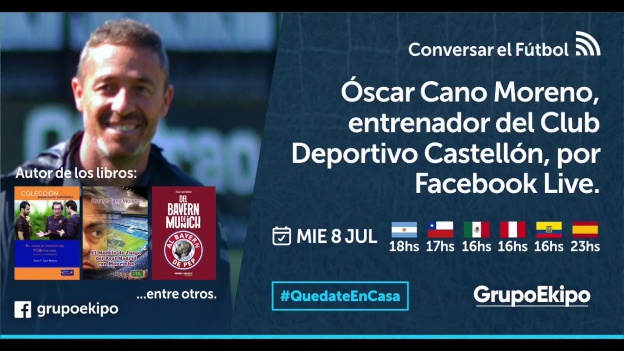 Conversar el Fútbol, 8/7/2020 charlamos con Óscar Cano Moreno