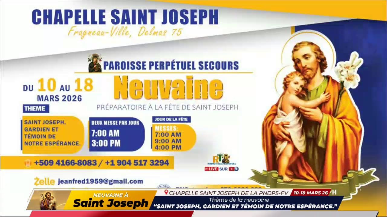 Lundi 16 Mars 2026,Messe 7 H00