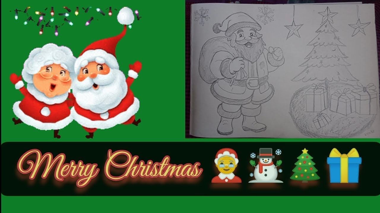 How to Draw Santa Claus🤶🎄☃️🎁