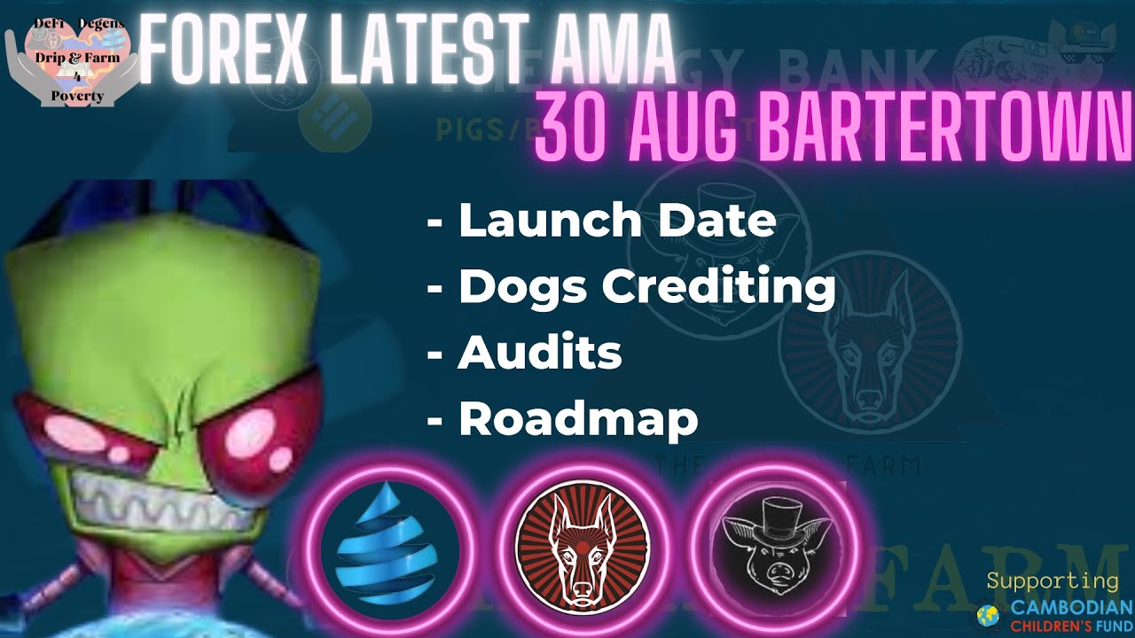 Drip Network Animal Farm launch date and latest  Forex Shark AMA 30 Aug 22