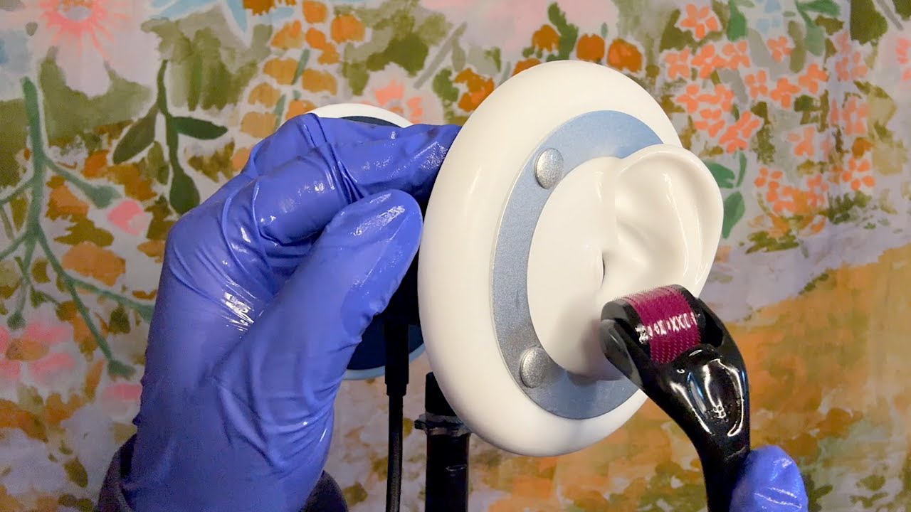 ASMR | Post Op Ear Massage RP - Derma Rolling, Oil, Ear Cupping, Itching, Soft Spoken & Whispers