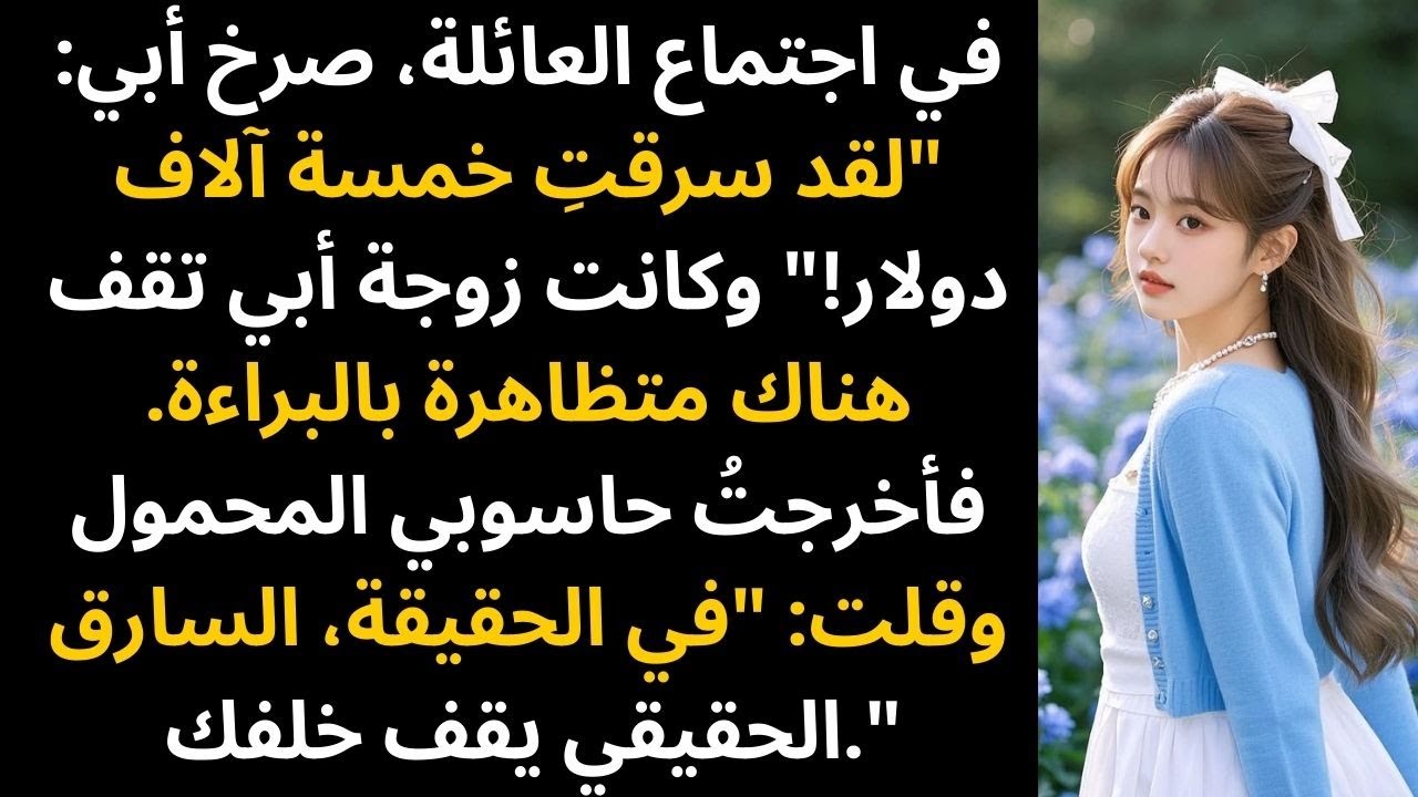 اتهمني أبي بسرقة خمسة آلاف، ففتحت حاسوبي وكشفت السارق الحقيقي الواقف خلفه مصدوماً في تلك اللحظة.