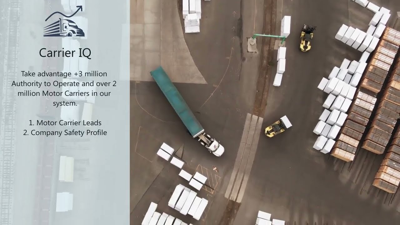 Carrier IQ: Empowering Your Business with Motor Carrier Leads and Company Safety Profiles