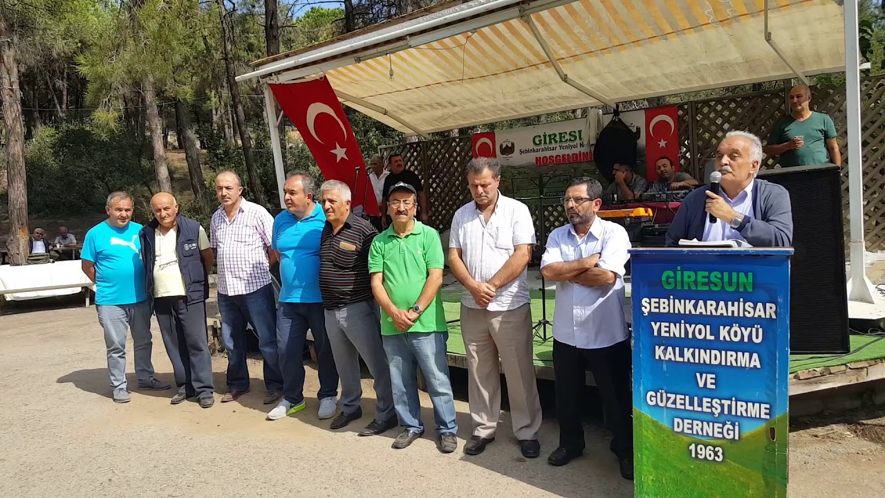 Şebinkarahisar Yeniyol köyü pikniği Başkan Nurettin Hanedar