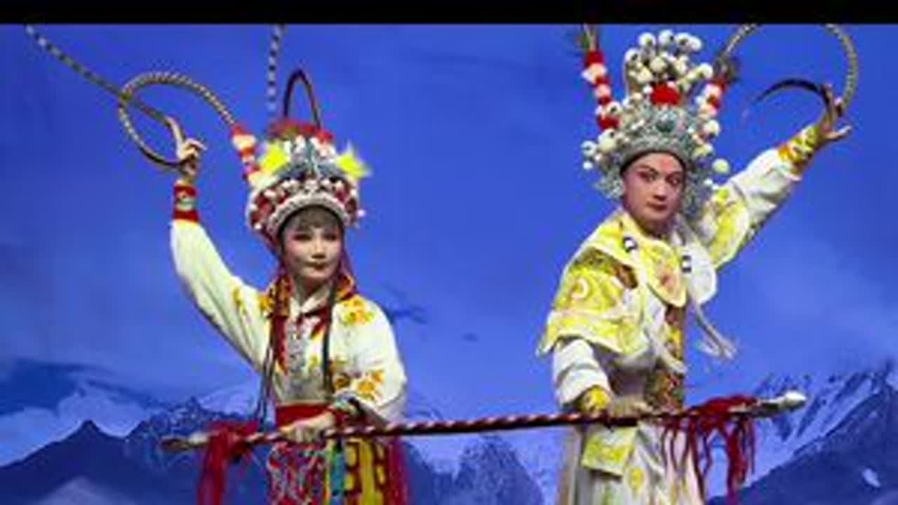 #广东粤东潮剧院 狄青与八宝公主对打#演出现场拍摄 #青年戏曲传播者 #弘扬戏曲文化 #精彩片段分享 @潮剧蔡晓娜 @潮剧沈东勇