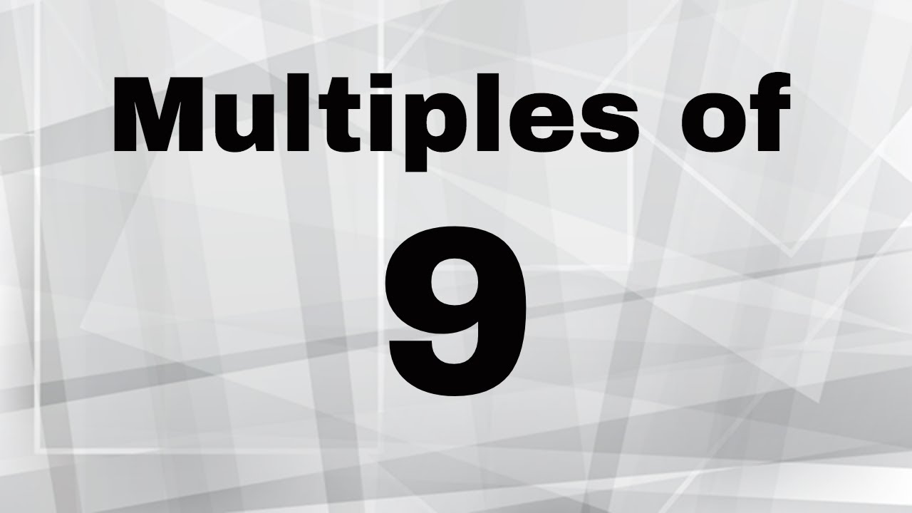 Кратные 9