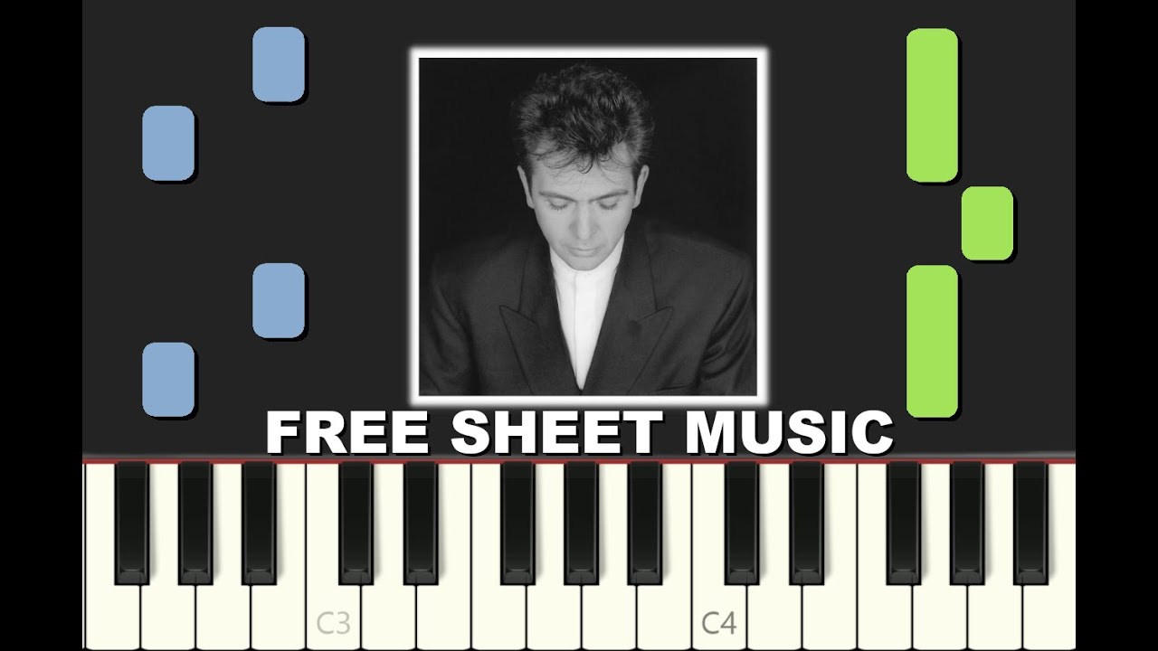 HERE COMES THE FLOOD by Peter Gabriel, 1977, Piano Tutorial with free Sheet Music (pdf)