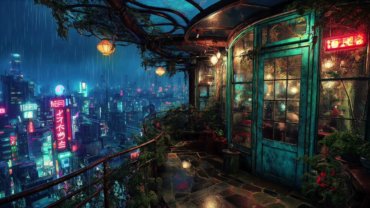 Lofi Atmos – Between Neon and Solitude | For Study, Sleep, or Relaxation |