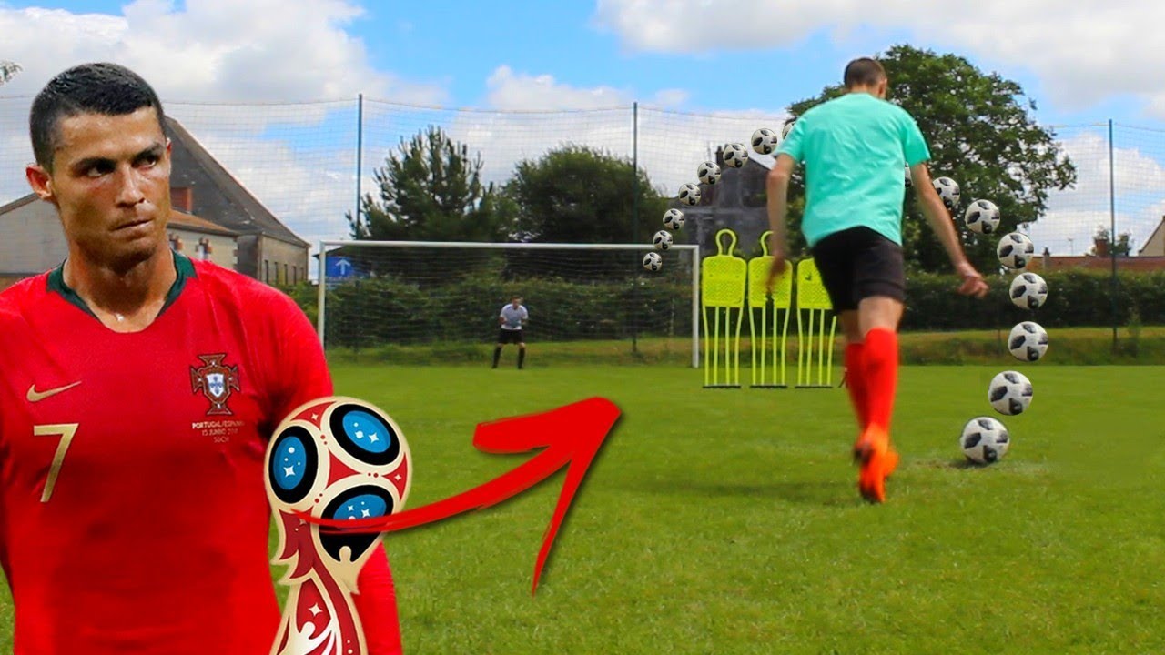 CRISTIANO RONALDO FREEKICK CHALLENGE !
