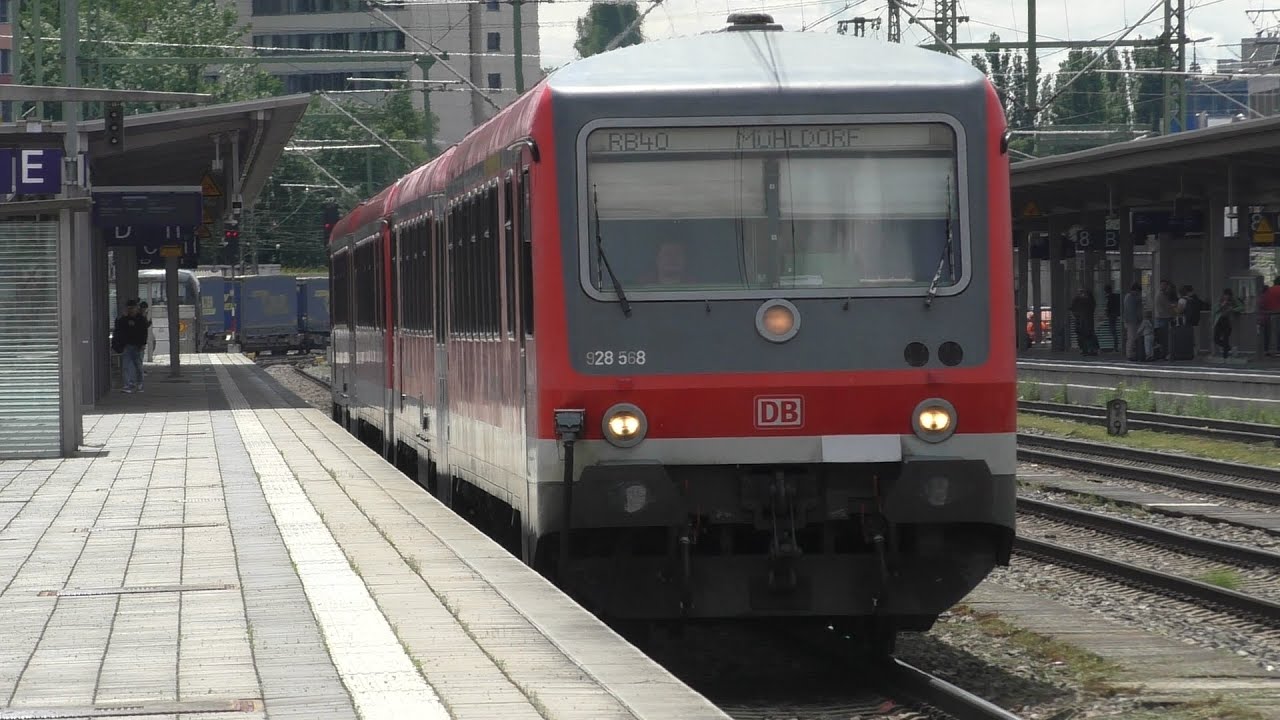 Diesel Multiple Unit Regional Train at Munich East Station
