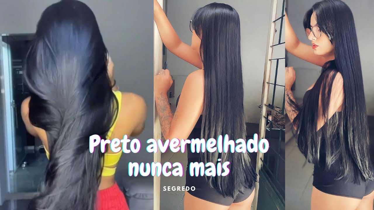 PRETO AZULADO QUE NÃO DESBOTA PRO AVERMELHADO