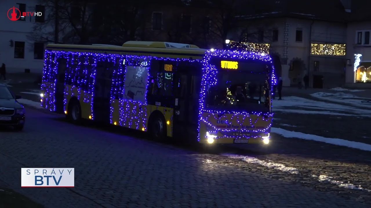 Vianočnú atmosféru dotvorí vianočný autobus