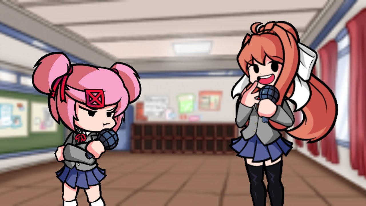 I’M NOT CUTE!!! Ugh but NATSUKI AND MONIKA SINGS IT! Friday Night Funkin’ Cover