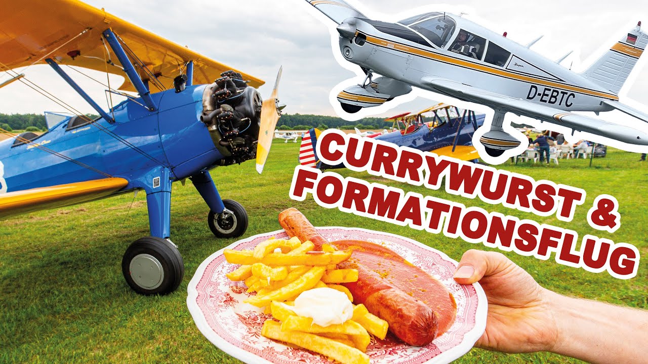 Das Legend&auml;re Currywurst FlyIn in Hodenhagen & Formationsflugtraining mit Piper PA28 und Cessna C172