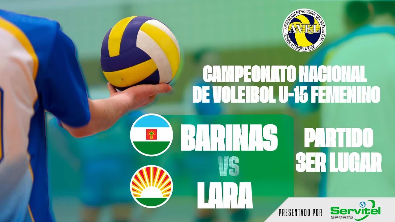 NACIONAL VOLEIBOL FEMENINO U-15 / BARINAS VS LARA / 3ER LUGAR