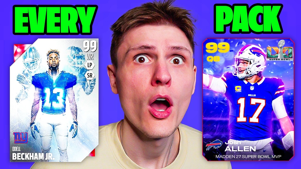 I Open EVERY PACK in Madden HISTORY... ($2000)
