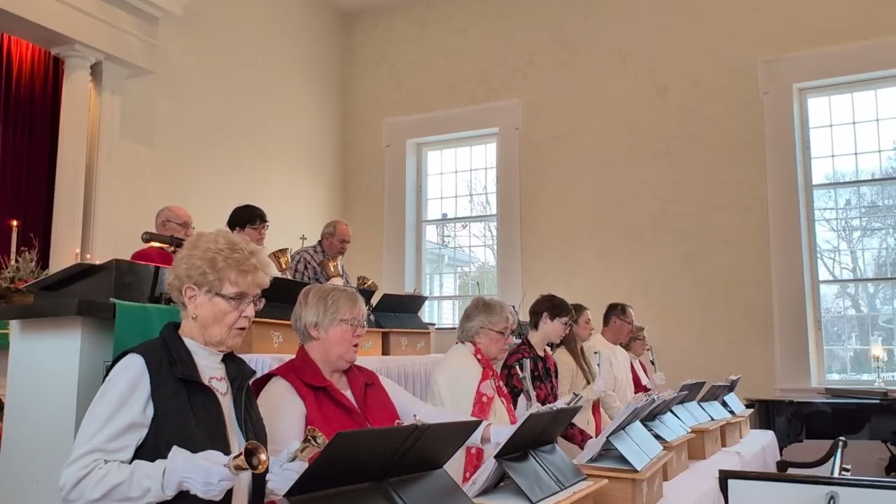 Old Stone Church Handbell Choir performing All Night All Day