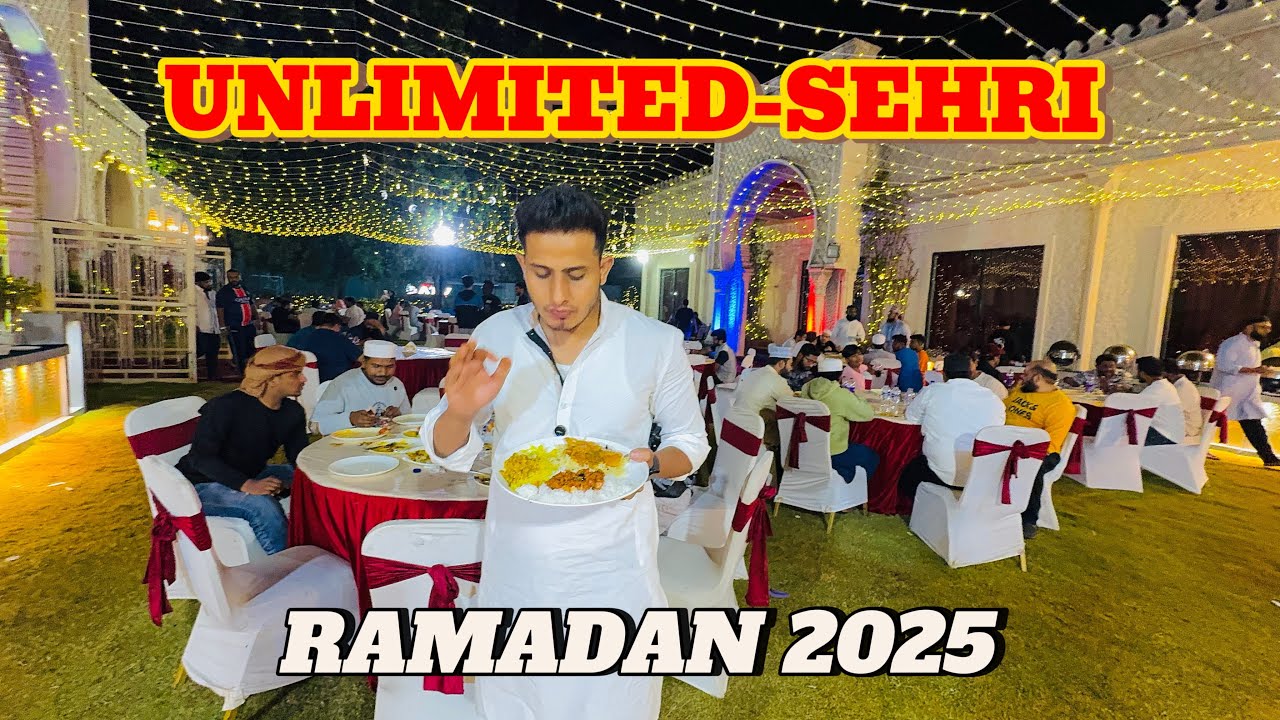 Super Sehri at Palm Arabiana Shamshabad || 51 Dishes 😍🍲🥙 || Ramadan 2025 #hyderabadi #funny #sehri